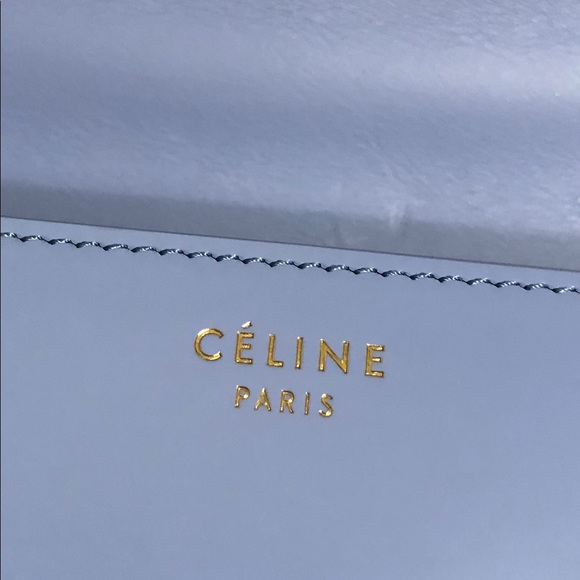 NWT Celine Medium Classic Box Flap Light Blue RARE - Picture 8 of 9